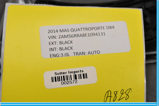14-18 Maserati Quattroporte Center Console Shifter Bezel Cover Molding Oem