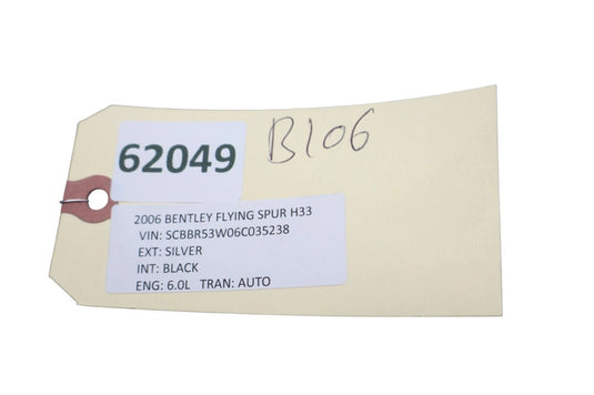 03-12 Bentley Continental Flying Spur GTC Rear Right Side Reverse Light Lamp Oem