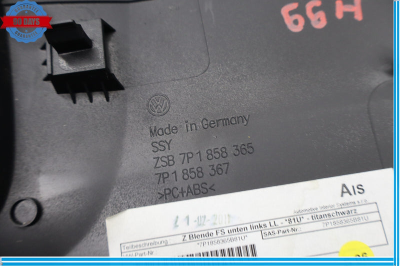 Load image into Gallery viewer, 11-17 Volkswagen VW Touareg Front Left Driver Knee Bolster Dash Outer Trim Oem
