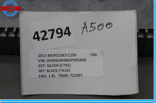 12-14 Mercedes C250 C350 Sirius Satellite Radio Receiver 2128706489 Oem