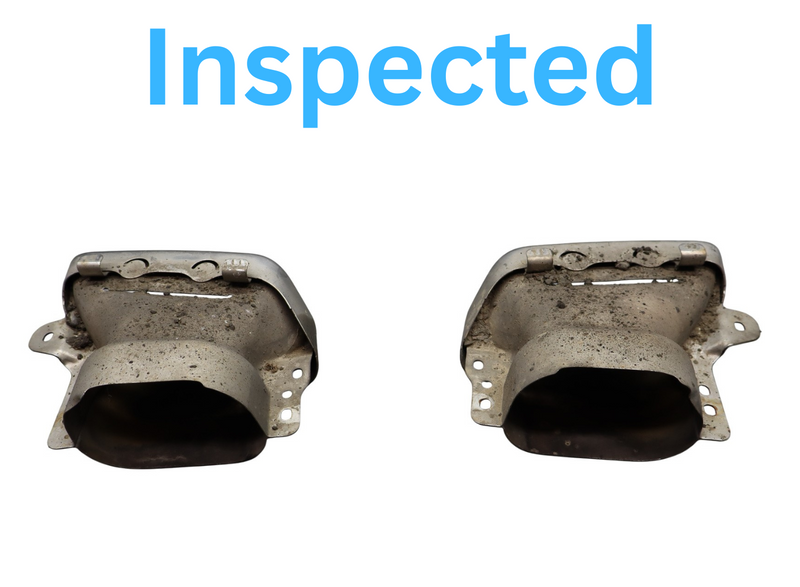 Load image into Gallery viewer, 10-17 Mercedes GL450 Rear Left &amp; Right Side Bumper Exhaust Muffler Tips Oem
