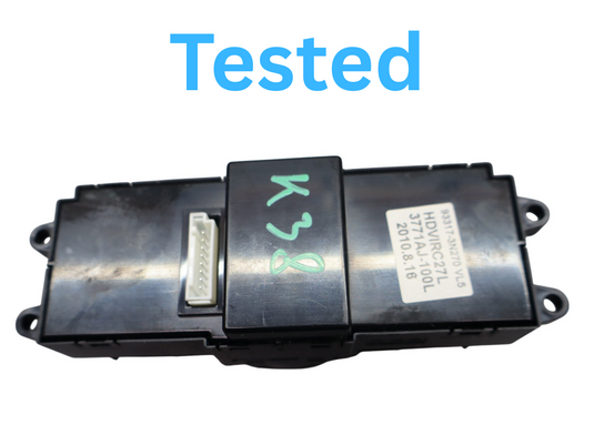 11-13 Hyundai Equus Rear Radio Audio Control Panel Volume Enter Button Oem