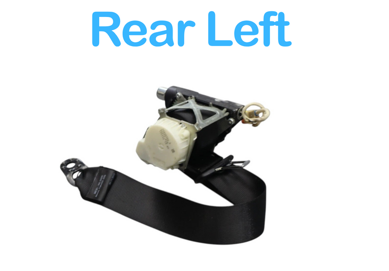 Load image into Gallery viewer, 10-16 Porsche Panamera Rear Left Side Seat Belt Retractor Black 97080303501 OEM
