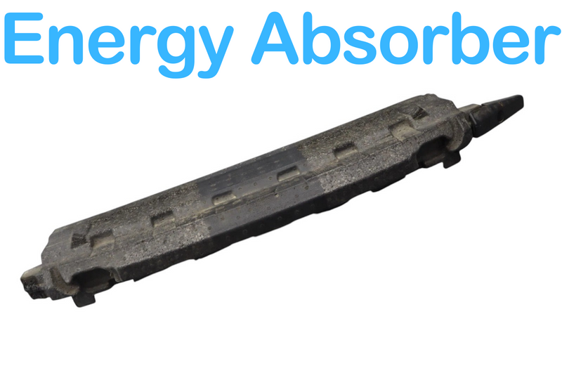 Load image into Gallery viewer, 07-09 Audi Q7 Front Bumper Impact Bar Energy Absorber Foam Black 4L0807550 Oem
