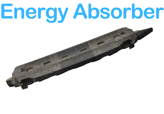 07-09 Audi Q7 Front Bumper Impact Bar Energy Absorber Foam Black 4L0807550 Oem