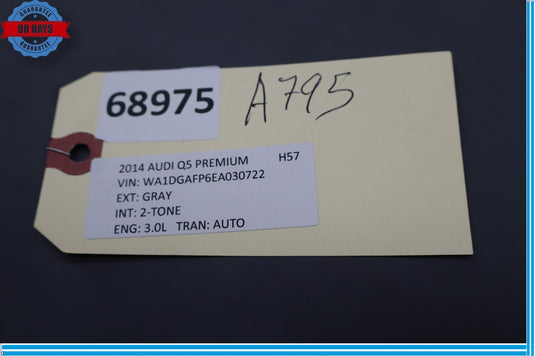 09-17 Audi SQ5 Q5 Rear Right Passenger Side Door Sill Scuff Plate Cover Oem