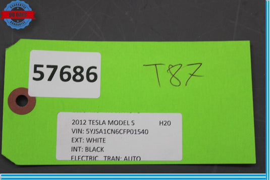 12-20 Tesla Model S Rear Right Side Upper C-Pillar Cover Trim Panel Oem