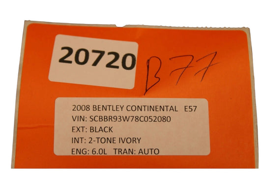 06-12 Bentley Continental Rear Left Driver Side Door Molding Trim Round Oem