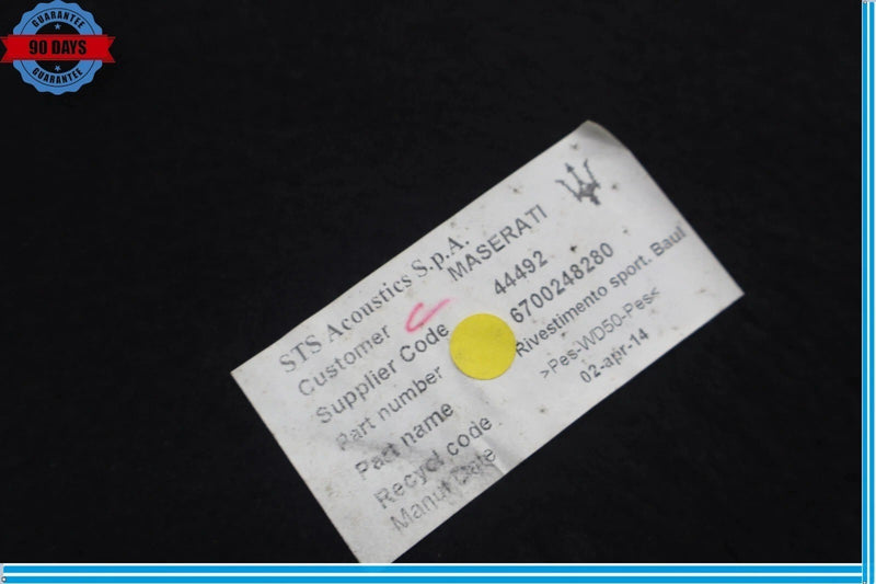 Load image into Gallery viewer, 14-19 Maserati Ghibli M157 Rear Trunk Deck Lid Liner Trim Cover Panel Oem
