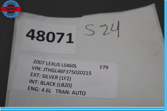 07-09 Lexus LS460 LS460L Rear Left Driver Side Radio Receiver Noise Filter Oem