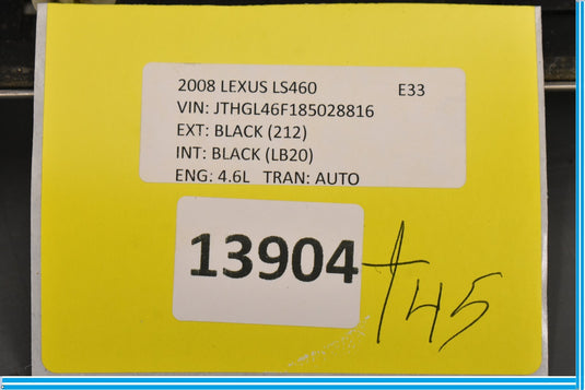 07-12 Lexus XF40 LS460 Front Left Driver Side Door Sill Scuff Plate Cover Oem