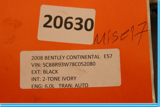 03-18 Bentley Continental Vac A/c Receiver Drier For Refrigerant Oem