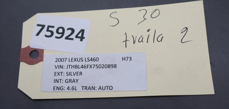 Load image into Gallery viewer, 07-08 Lexus LS460 Rear Right Passenger Side Interior Door Trim Cover Panel Oem
