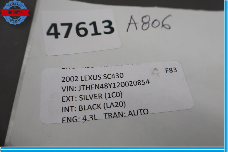 Load image into Gallery viewer, 02-10 Lexus SC430 Front Right Side Lower Seat Trim Cover Panel Carpet Oem
