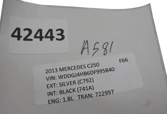 08-15 Mercedes C250 GLK350 C300 Right/Left Side Door Audio Sound Speaker Oem