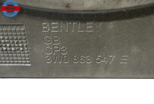 03-18 Bentley Continental GT Boot Floor Spare Wheel Cover Black 3W0863547E Oem