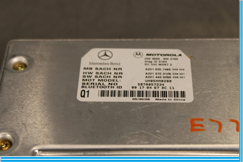 Load image into Gallery viewer, 07-13 Mercedes S550 S400 S600 W221 Bluetooth Control Module Unit Oem
