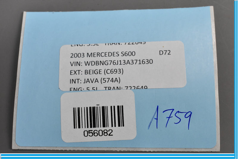 Load image into Gallery viewer, 00-06 Mercedes S500 S600 W220 Front Left Driver Keyless Go Entry Antenna Oem
