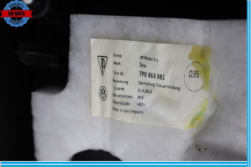 Load image into Gallery viewer, 11-14 Volkswagen VW Touareg Rear Right Passenger Side Interior Door Panel Oem

