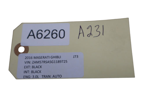 14-17 Maserati Ghibli Rear Left Driver Side Interior Door Handle Trim Oem