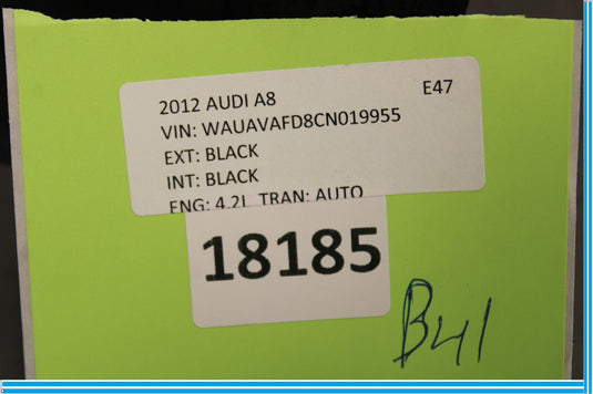 11-18 Audi A8 Quattro Rear Left Driver Door Lock Latch Actuator 4h0839016D Oem