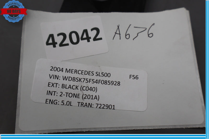 Load image into Gallery viewer, 03-12 Mercedes R230 SL500 SL55 Rear Trunk Deck Lid License Plate Trim Oem
