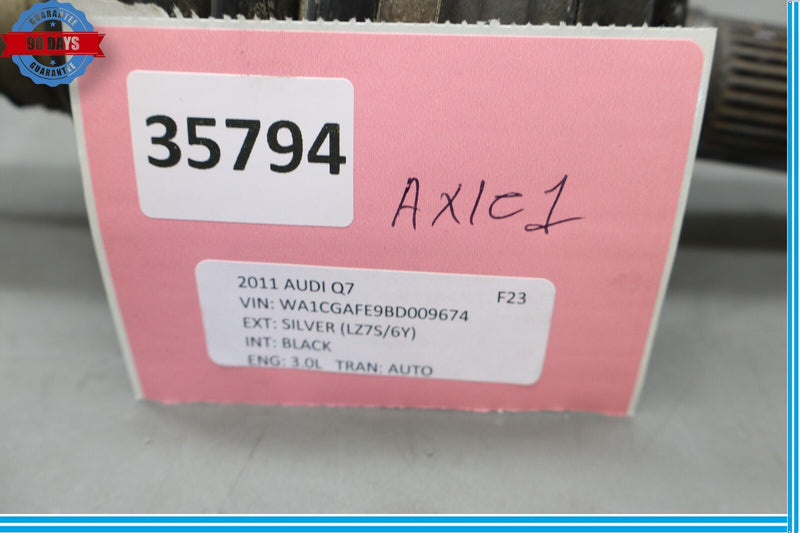 Load image into Gallery viewer, 10-15 Audi Q7 Front Right Passenger Side Axle Shaft Halfshaft 7P0407271C Oem
