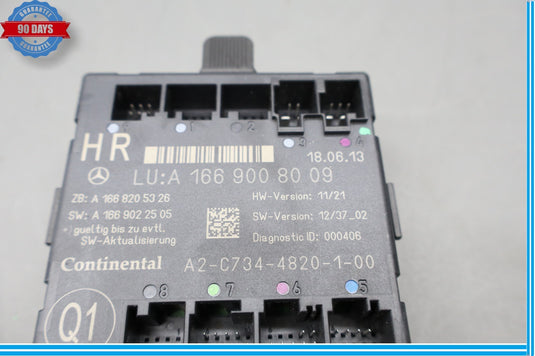 12-19 Mercedes GL550 GL450 X166 Rear Right Side Door Control Module Oem