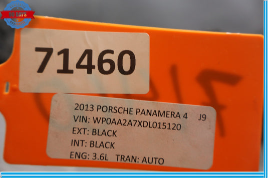 10-13 Porsche Panamera 970 Front Bumper Cover Panel Assembly Black Oem