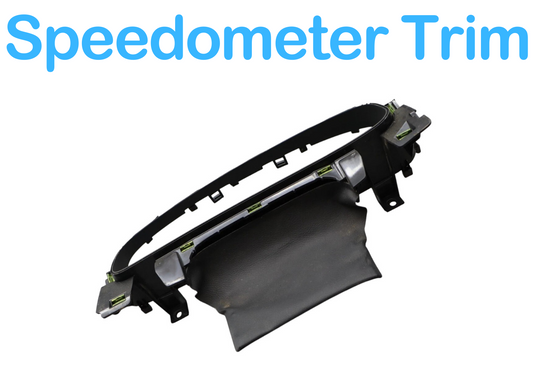 11-17 Volkswagen VW Touareg Speedometer Instrument Cluster Bezel Trim Black Oem