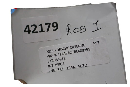 11-18 Porsche Cayenne 958 Front Right Side Door Window Regulator 7P5837462D OEM