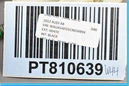 11-17 Audi D4 A8 A8L Front Left Driver Side Window Regulator 4H0837461 Oem