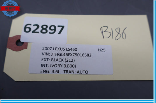 07-12 Lexus LS460 LS460LRear Trunk Lid Back Up Reverse Camera 86790-50020 Oem