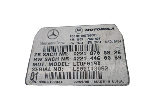 03-14 Mercedes CLK350 CLK55 AMG Voice Communication Control Module Unit Oem