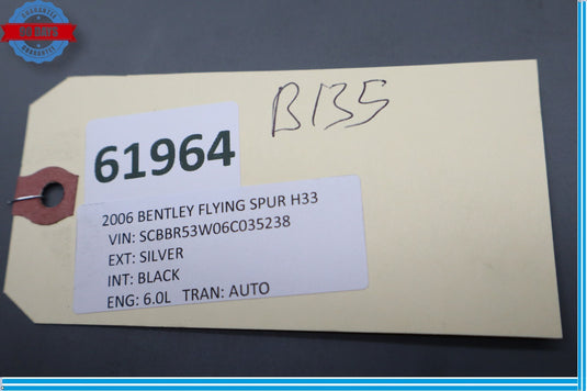 03-12 Bentley Continental Flying Spur Engine Motor Smog Air Pump Check Valve Oem