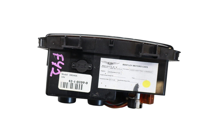 Load image into Gallery viewer, 03-12 Bentley Continental Flying Spur GT Front &amp; Rear Center Console Ashtray Oem
