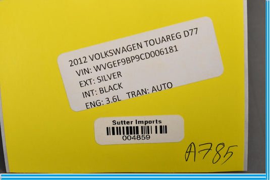 11-14 Volkswagen VW Touareg Terrain Selection Switch Differential Lock Oem