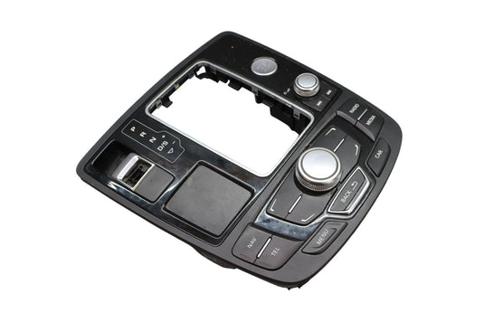 12-18 Audi A7 Quattro Center Console Gear Shifter Bezel Media Control Panel Oem