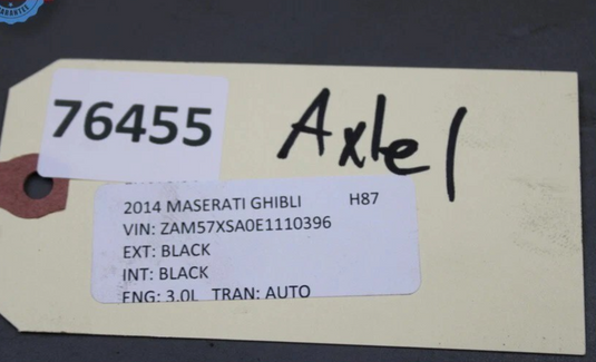 14-22 Maserati Ghibli Rear Left Driver Side Axle Shaft Half Shaft 670104207 Oem