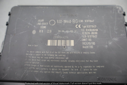 12-13 Range Rover Evoque L538 Anti Theft Locking Control Module Unit ECU Oem