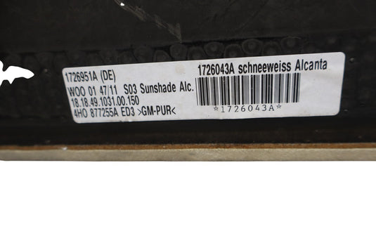 11-17 Audi A8L A8 D4 Quattro Headliner Sunroof Sunshade Trim Cover 4H0877255 Oem