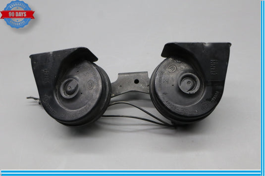 14-24 Jaguar X152 F-Type Horn Alarm Signal Pair Set W/ Bracket Black Oem