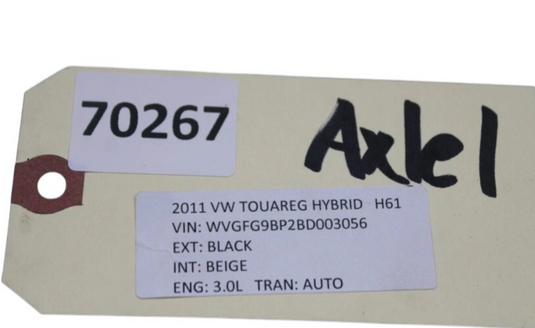 11-17 Volkswagen Touareg Rear Left Side Axle CV Shaft Axleshaft 7P0501201 Oem