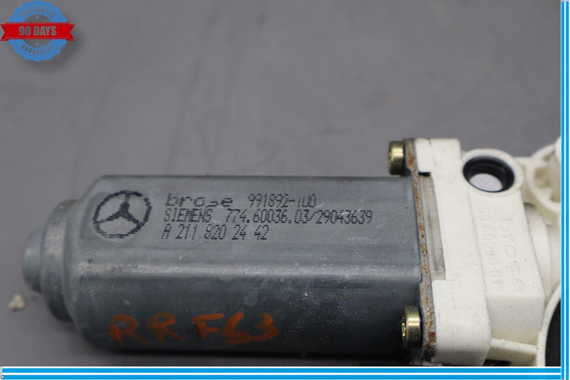 Load image into Gallery viewer, 03-09 Mercedes W211 E320 E500 Rear Right Side Window Regulator Motor Oem
