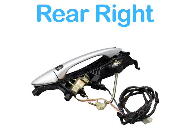 Load image into Gallery viewer, 00-06 Mercedes S600 W220 Rear Right Passenger Exterior Door Handle Sliver Oem
