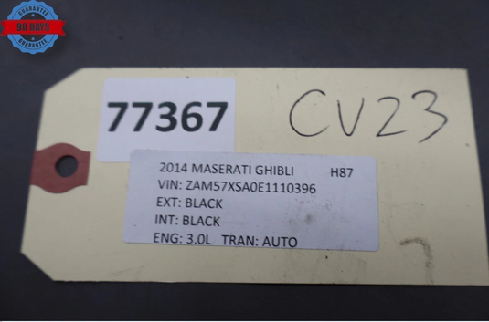 14-17 Maserati Ghibli Rear Right Side Upper Seat Cushion 60779W02115944 OEM