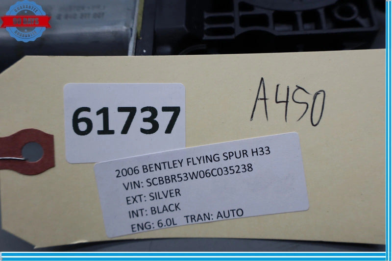 Load image into Gallery viewer, 06-09 Bentley Continental Rear Right Window Regulator Motor 3W5959704A OEM
