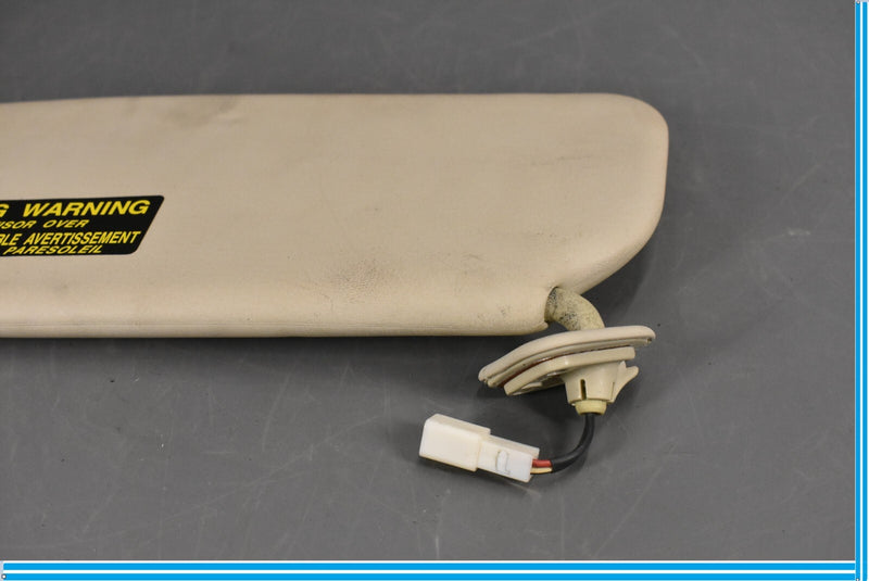 Load image into Gallery viewer, 02-05 Lexus SC430 Right Passenger Side Sun Visor w/ Vanity Mirror ECRU Oem
