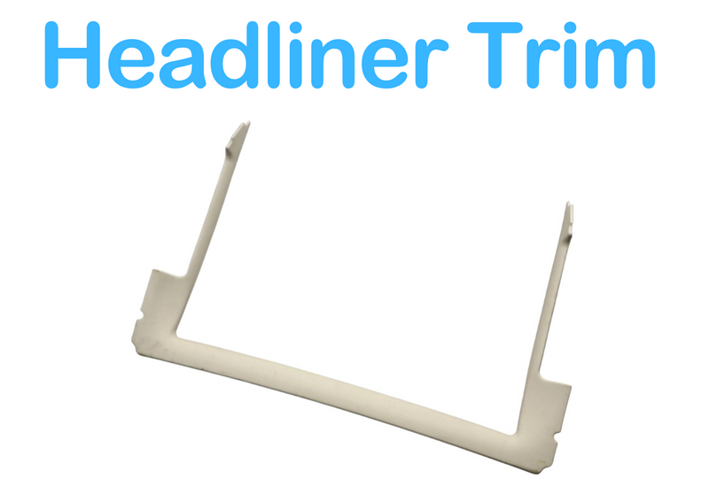 Load image into Gallery viewer, 03-12 Mercedes R230 SL500 SL550 Rear Window Headliner Trim Beige A2307901745 Oem
