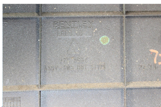 06-12 Bentley Continental Front Left Driver Side Seat Trim Cover Panel Oem